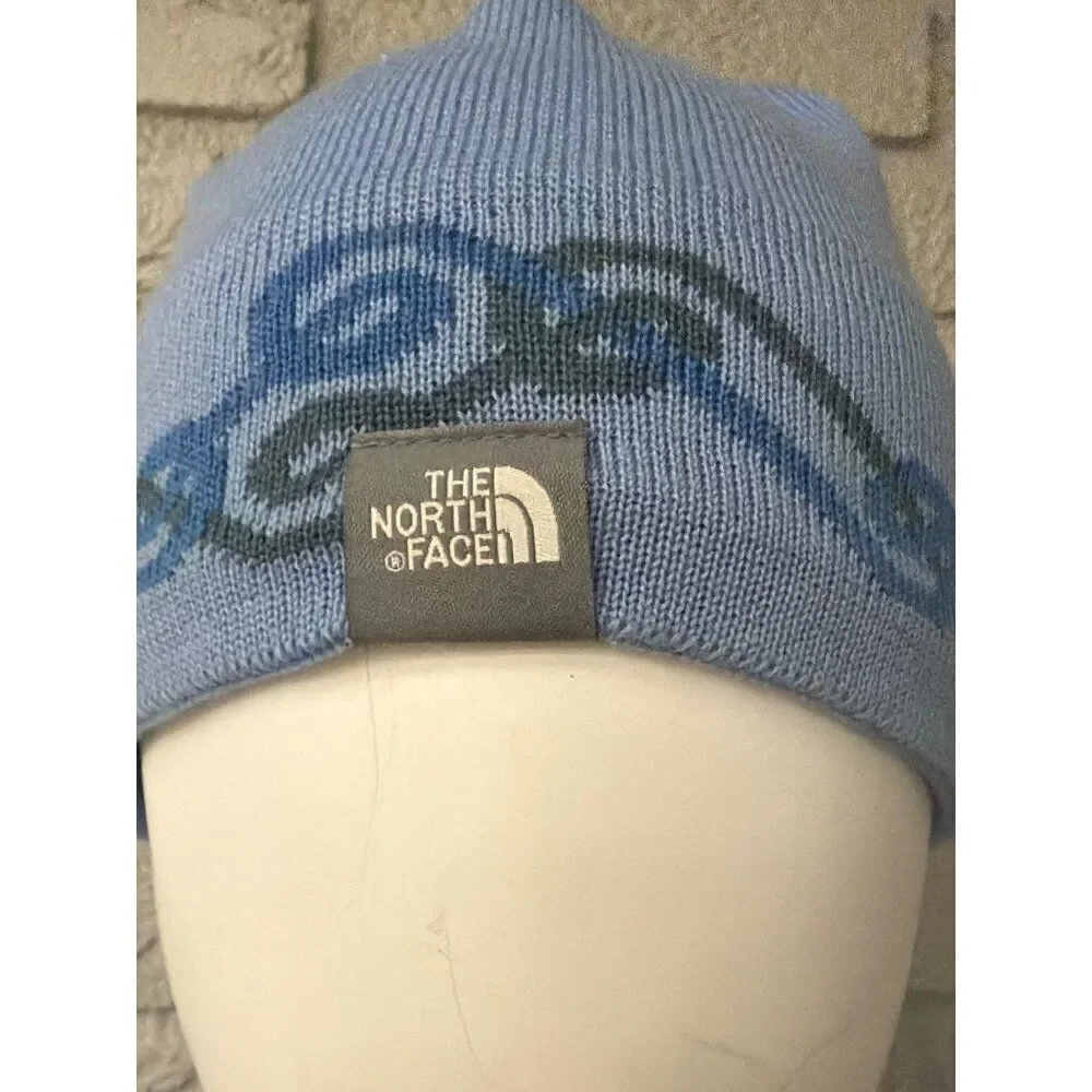 The North Face Blue Wool Beanie One Size Unisex